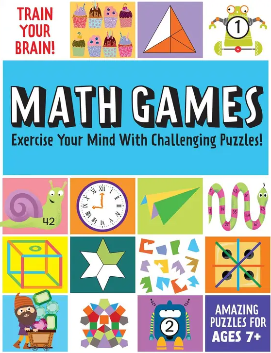 Train Your Brain Math Games Brain Teaser Activity Book
