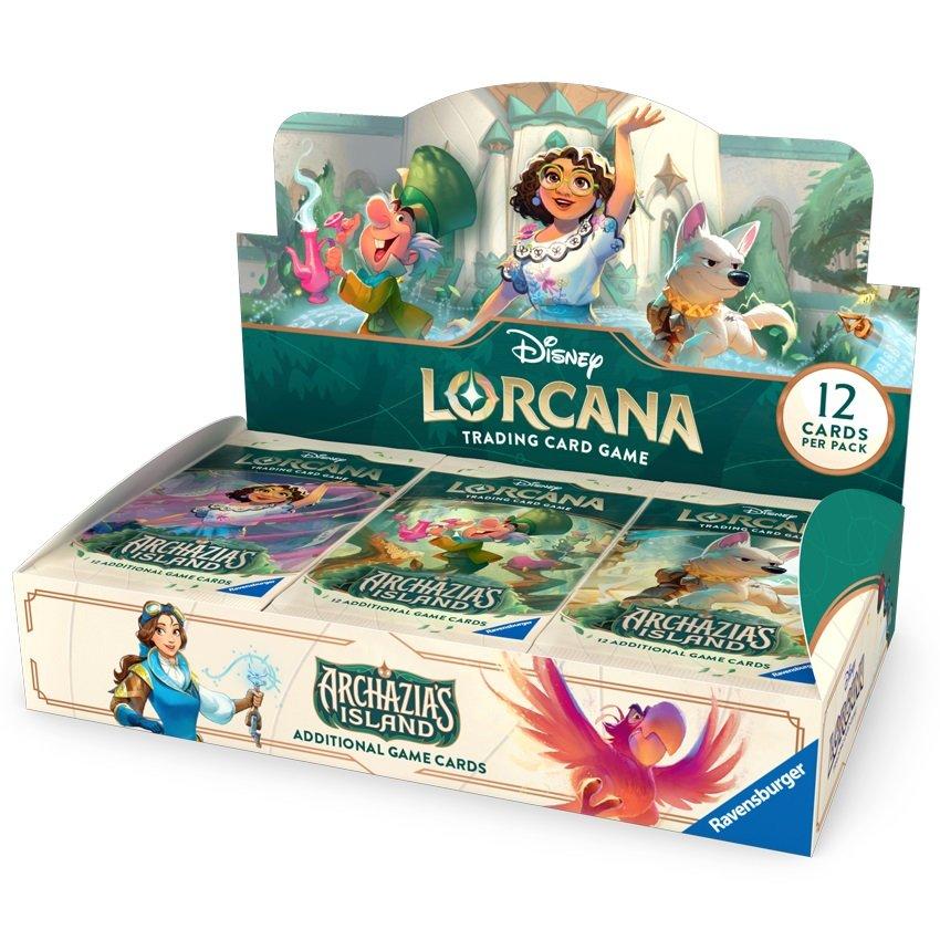 lorcana booster pack box Archazia's Island Disney Design - Choose one:PM FIN Lightning BS Booster Box Two cards that are what is your most
