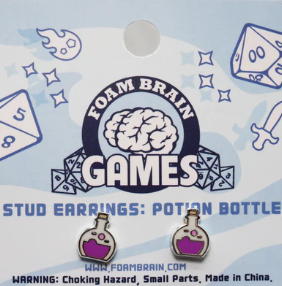 Foam Brain Games: Earrings - Potion Bottle