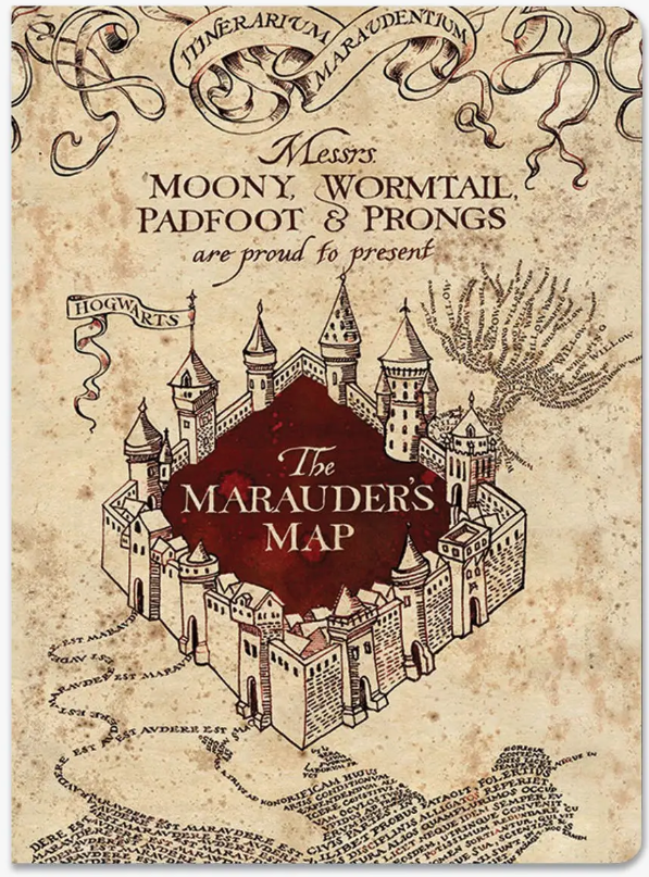 Harry Potter: Marauders Map Softcover Journal
