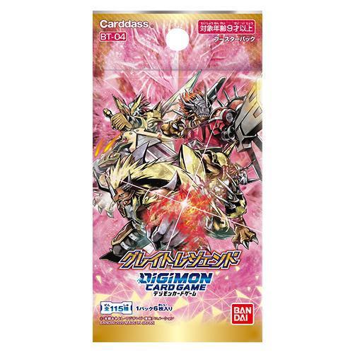 digimon card game great legend booster box BANDAI 6 cards x 24 packs BT-04 NEW This booster pack from the BT04 series contains 12 cards and introduces iconic Digimon from across the franchise Digimon TCG: Great Legends Booster