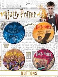 Harry Potter: 4 Button Pin Set - Literary 2