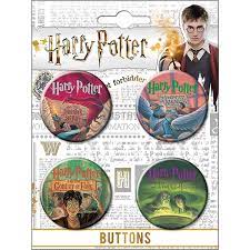 Harry Potter: 4 Button Pin Set - Literary 4