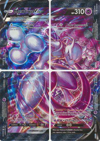 Mewtwo V-Union Special Collection box - Pokemon TCG Codes