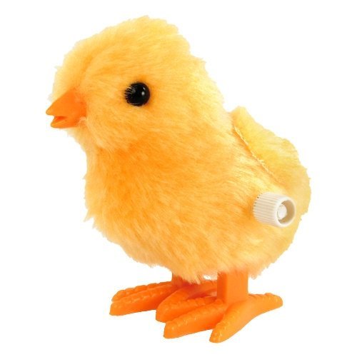 Yellow Fuzzy Chick Wind Up Toy
