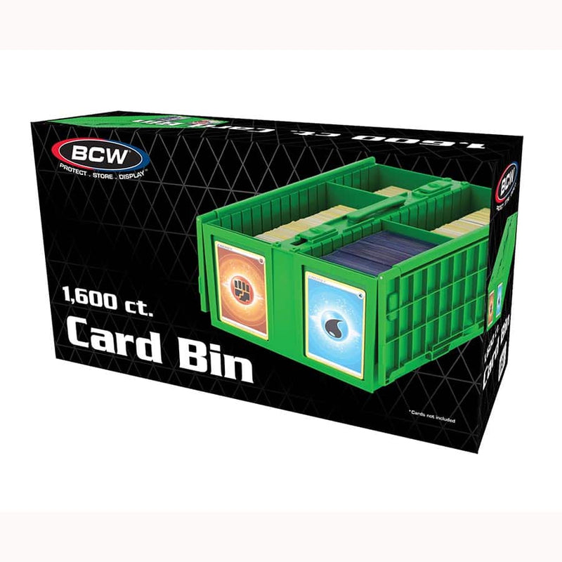 BCW: Plastic Card Bin - Green (1600 cards)