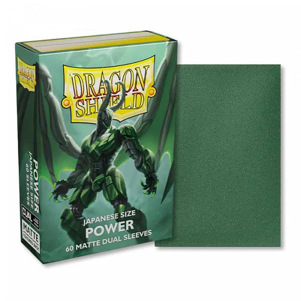 Dragon Shield: Small Sleeves - Metallic Green - Power (60ct.)