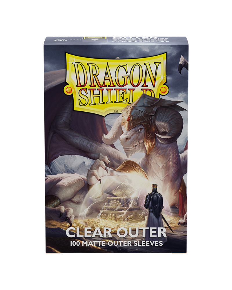 Dragon Shield: Standard Outer Sleeves - Matte Clear (100ct.)