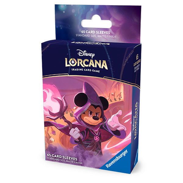 Disney Lorcana: Standard Sleeves - Mickey Mouse, Wayward Sorcerer (65ct.)