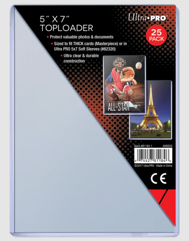 Ultra PRO: 5" X 7" Toploader (25ct.)