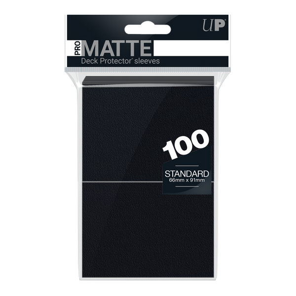 Ultra PRO: PRO-Matte Standard Sleeves - Black (100ct.)