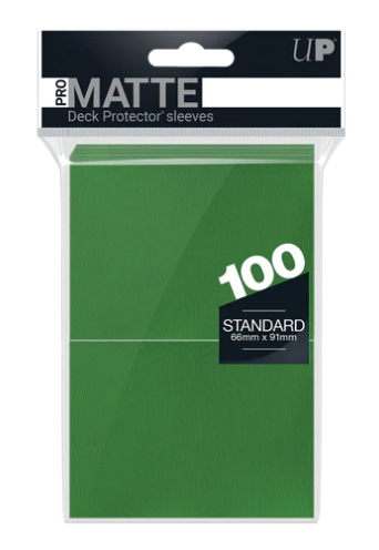 Ultra PRO: PRO-Matte Standard Sleeves - Green (100ct.)