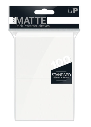 Ultra PRO: PRO-Matte Standard Sleeves - White (100ct.)