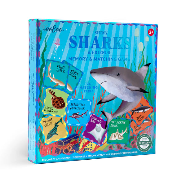 Sharks & Friends Shiny Memory Matching Game