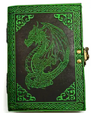 Journal - Green Dragon (Leather w/ Clasp)
