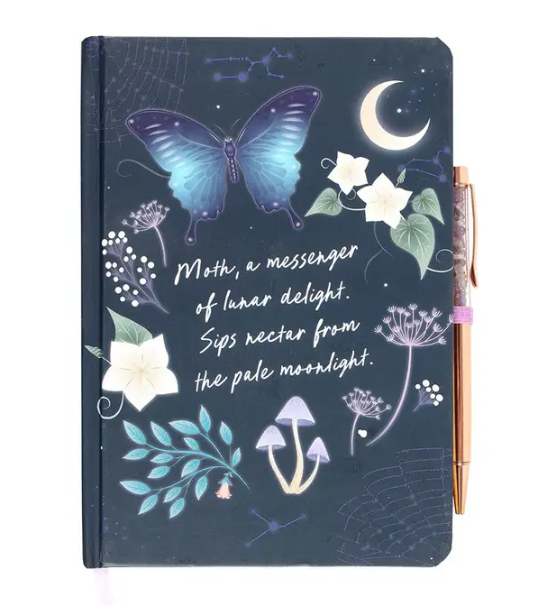 Something Different: A5 Notebook - Midnight Moth