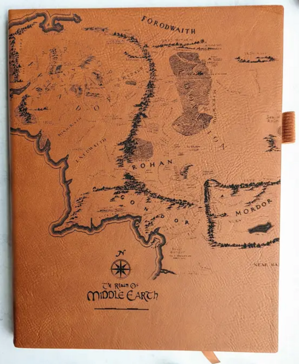 North to South: Journal - Map of Middle Earth (Vegan Leather)
