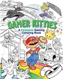 Gamer Kitties Coloring Book
