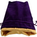 Velvet Dice Bag - Purple w/ Gold Satin