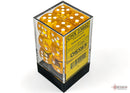 Chessex: 12 Translucent 16mm D6 Dice Set (Yellow w/White)