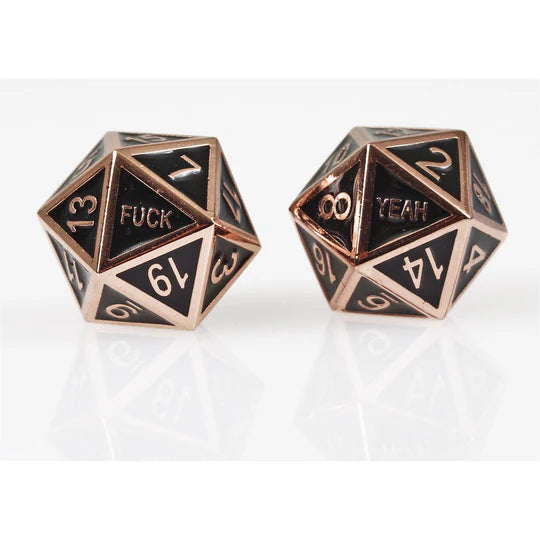 Forged: D20 - Fuck Yeah Metal Set (Cursed Copper)