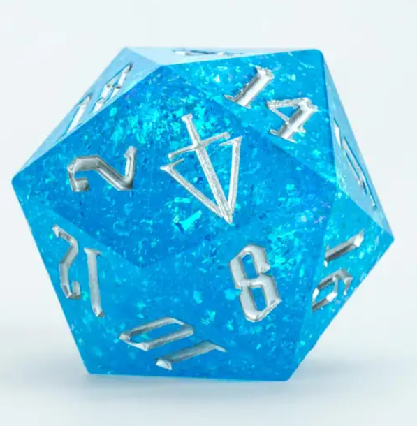 Metallic Dice Games: D20 - Extra Large 35mm (Tales of the Valiant)