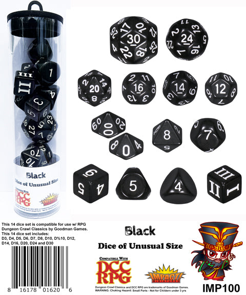Dungeon Crawl Classics: Dice - Black