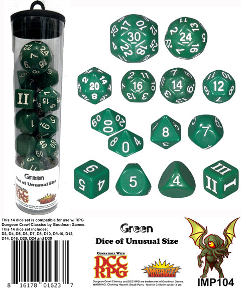 Dungeon Crawl Classics: Dice - Green