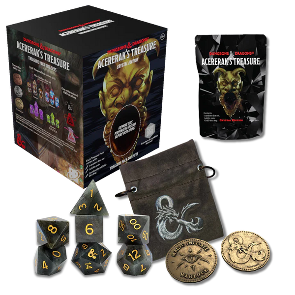 D&D: Acererak's Treasure - Treasure Pack Dice Set (Crystal Edition)