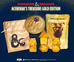 D&D: Acererak's Treasure - Treasure Pack Dice Set (Gold Edition)