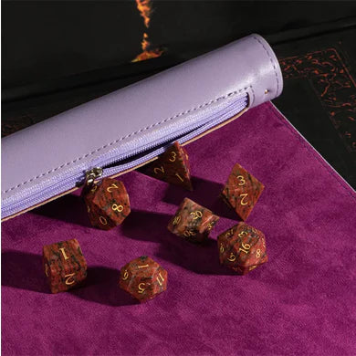 Foam Brain Games: Dice Mat - Roll Up Leatherette (Purple)