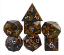 Foam Brain Games: RPG Gemstone Dice Set - Camouflage (Engraved with Silver)