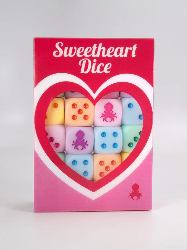 Kraken Dice: D6 Dice Set - Be My Valentine "Sweetheart Dice" with Pips (24pc)