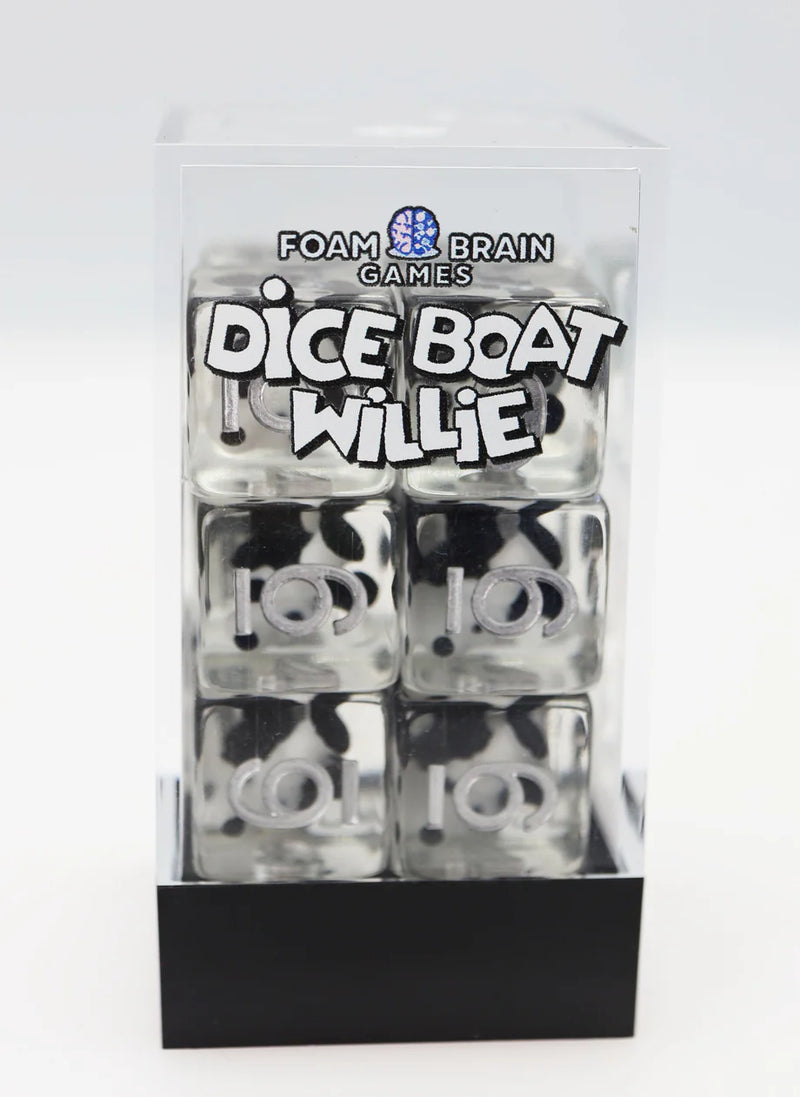 Foam Brain Games: D6 Set - Dice Boat Willie Mickey (12ct.)