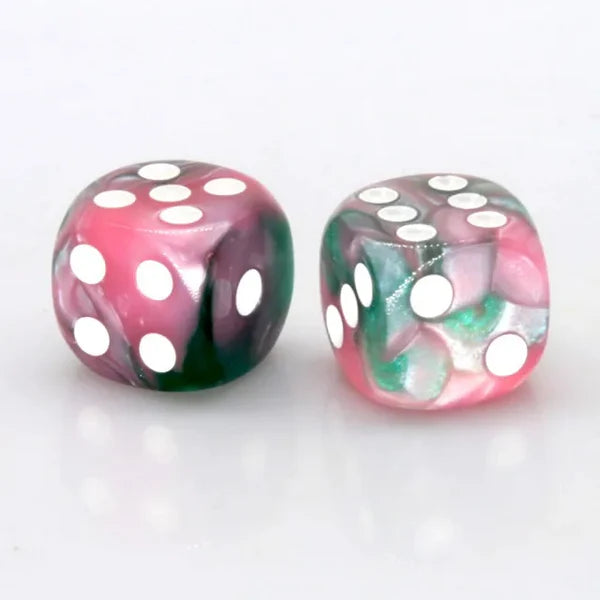 Foam Brain Games: D6 Set - Pink and Green Pearlescent (12ct.)