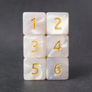 Kraken Dice: D6 Dice Set - White with Gold Ink