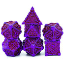 Foam Brain Games: RPG Metal Dice Set - Dagger of Venom (Mauveine)