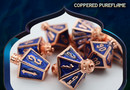 Foam Brain Games: RPG Metal Dice Set - Moonlit Lanterns (Coppered Pureflame)