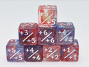 Foam Brain: Dice Counters +1/+1 - Primary Colored Marble (8pc)