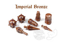 PolyHero: Warrior 8 Dice Set (Imperial Bronze)
