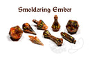 PolyHero: Wizard 8 Dice Set (Smoldering Ember)