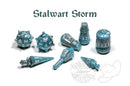 PolyHero: Warrior 8 Dice Set (Stalwart Storm)