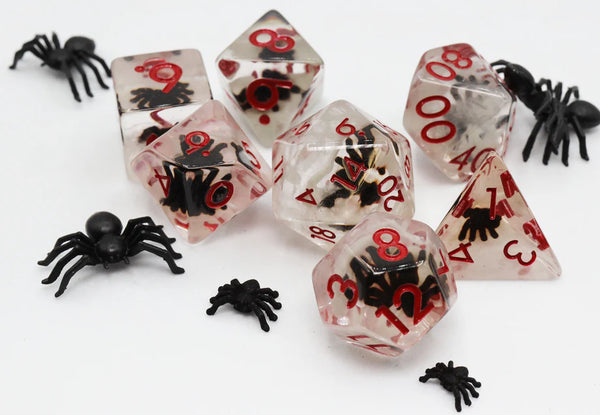 Foam Brain Games: RPG Dice Set - Black Widow