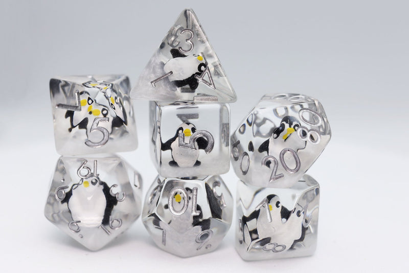 Foam Brain Games: RPG Dice Set - Baby Penguin