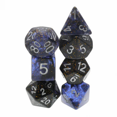 Foam Brain Games: RPG Dice Set - Clear Night Sky