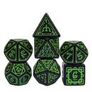 Foam Brain Games: RPG Dice Set - Cryptic Knots - Verdant