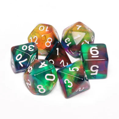 Foam Brain Games: RPG Dice Set - Colorful Wind