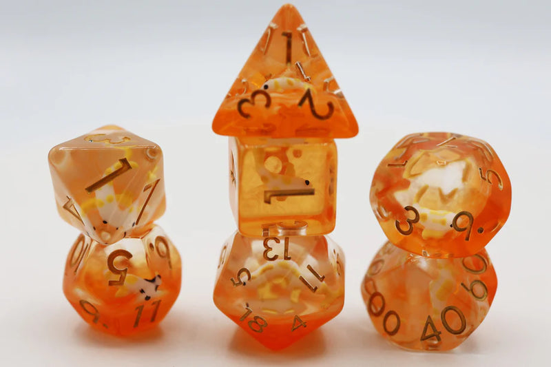 Foam Brain Games: RPG Dice Set - Golden Koi Fish