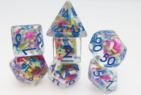 Foam Brain Games: RPG Dice Set - Ice Cream Sprinkles