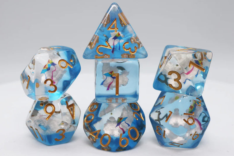 Foam Brain Games: RPG Dice Set - Kite & Clouds